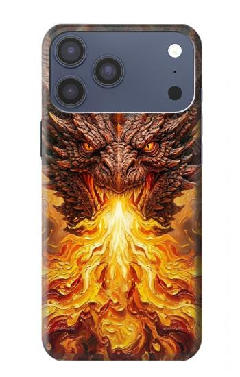S4090 Epic Fire Dragon Fantasy Illustration Case For iPhone 17 Pro Max