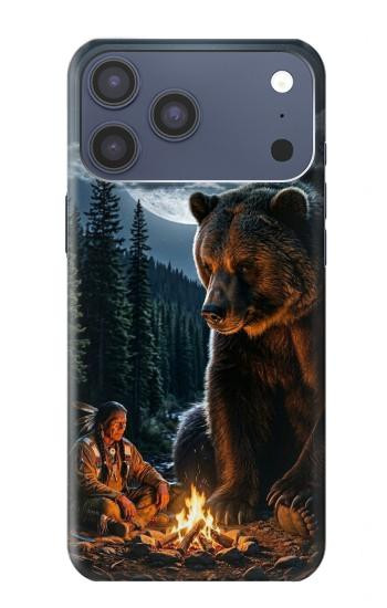 S4095 Majestic Bear Indian Wilderness Art Case For iPhone 17 Pro Max, 18 Pro Max