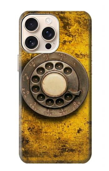S4107 Retro Rotary Phone Dial Vintage Case For iPhone 16 pro
