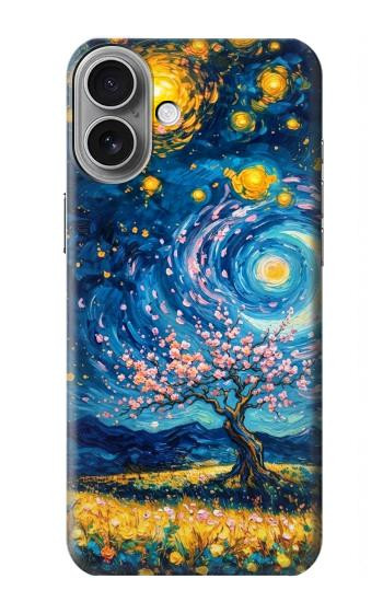 S4081 Dreamy Spiral Galaxy Night Sky Art Case For iPhone 16 plus