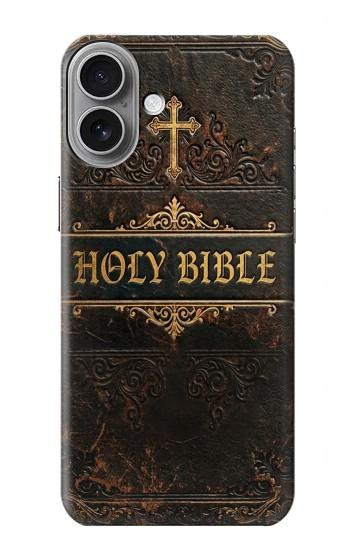S4109 Vintage Antique Bible Book Cover Art Case For iPhone 16 plus