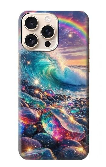 S4084 Rainbow Ocean Wave Fantasy Case For iPhone 16 pro max