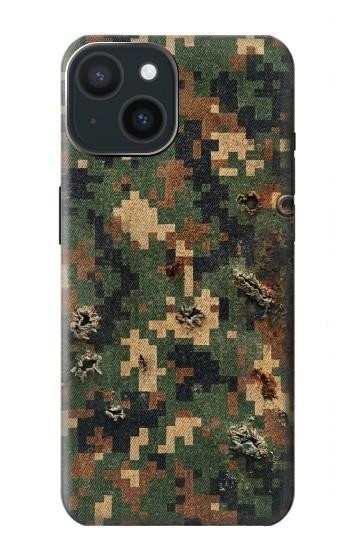S4091 Green Digital Camouflage Pattern Case For iPhone 15