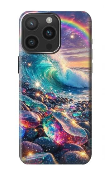 S4084 Rainbow Ocean Wave Fantasy Case For iPhone 15 Pro Max