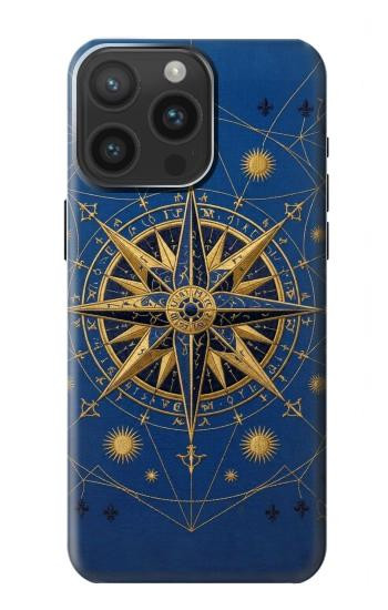 S4086 Nautical Compass Maritime Design Case For iPhone 15 Pro Max
