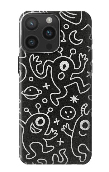S4101 Cute Cartoon Monster Pattern Case For iPhone 15 Pro Max