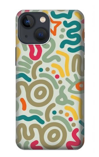 S4078 Abstract Colorful Doodle Pattern Case For iPhone 13 mini