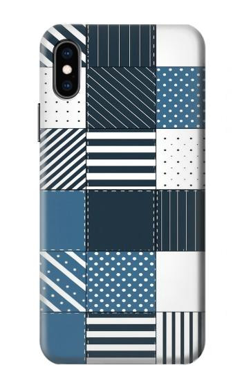 S4082 Modern Geometric Patchwork Pattern Case For iPhone X, iPhone XS