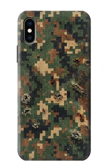 S4091 Green Digital Camouflage Pattern Case For iPhone X, iPhone XS