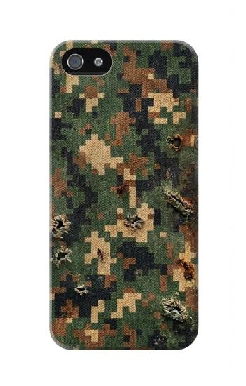 S4091 Green Digital Camouflage Pattern Case For iPhone 5 5S SE