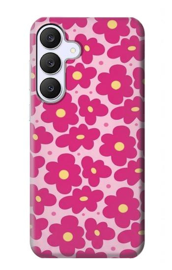 S4097 Pink Floral Seamless Pattern Design Case For Samsung Galaxy S25 FE