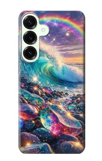 S4084 Rainbow Ocean Wave Fantasy Case For Samsung Galaxy S25 Plus