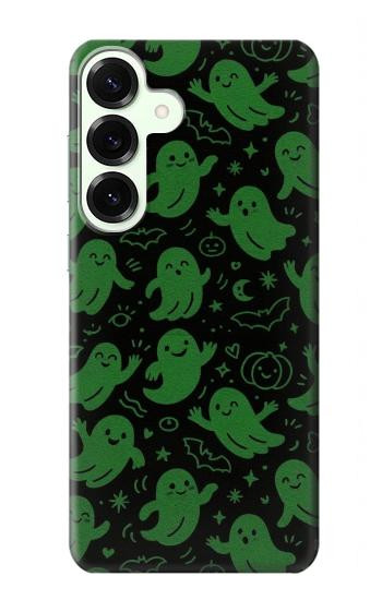 S4087 Cute Green Ghost Cartoon Pattern Case For Samsung Galaxy S25 Plus