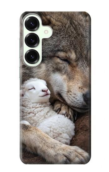 S4089 Gentle Wolf And Lamb Friendship Art Case For Samsung Galaxy S25 Plus