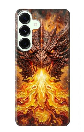 S4090 Epic Fire Dragon Fantasy Illustration Case For Samsung Galaxy S25 Plus