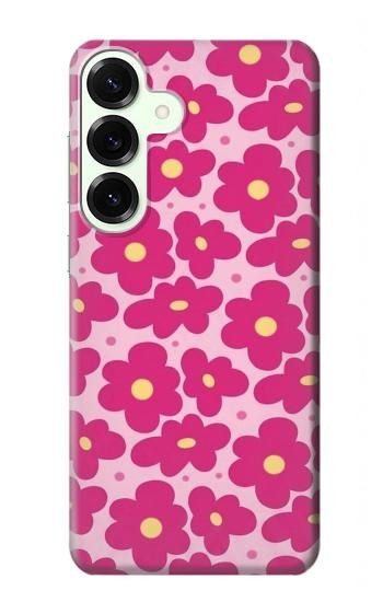 S4097 Pink Floral Seamless Pattern Design Case For Samsung Galaxy S25 Plus