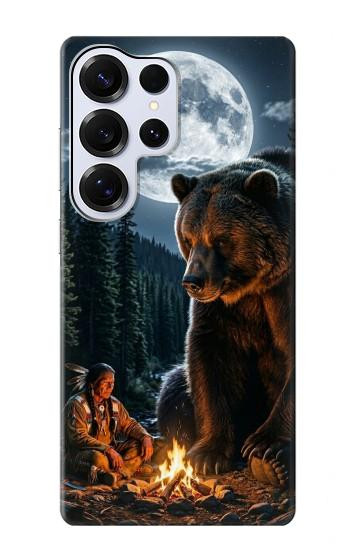 S4095 Majestic Bear Indian Wilderness Art Case For Samsung Galaxy S25 Ultra