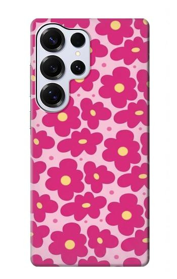 S4097 Pink Floral Seamless Pattern Design Case For Samsung Galaxy S25 Ultra