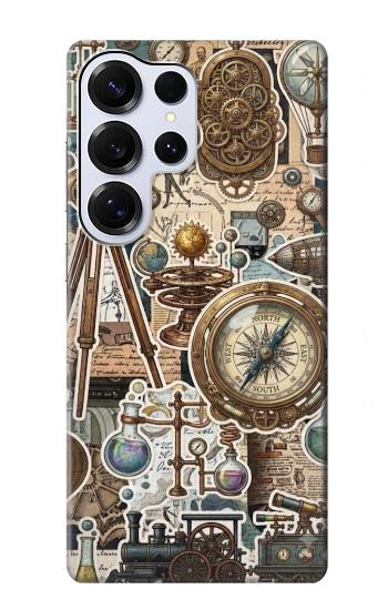 S4100 Vintage Scientific Discovery Collage Case For Samsung Galaxy S25 Ultra