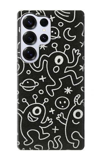 S4101 Cute Cartoon Monster Pattern Case For Samsung Galaxy S25 Ultra