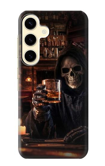 S4102 Vintage Skull Tavern Artwork Case For Samsung Galaxy S24