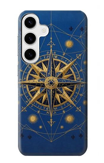 S4086 Nautical Compass Maritime Design Case For Samsung Galaxy S24 Plus