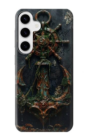 S4106 Vintage Maritime Anchor Helm Art Case For Samsung Galaxy S24 Plus