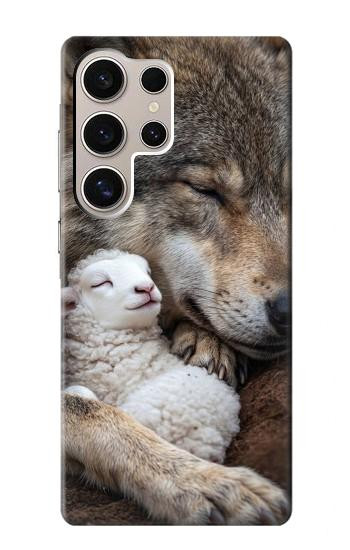 S4089 Gentle Wolf And Lamb Friendship Art Case For Samsung Galaxy S24 Ultra
