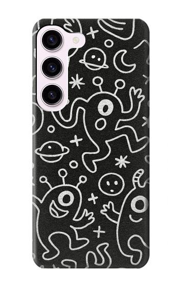 S4101 Cute Cartoon Monster Pattern Case For Samsung Galaxy S23
