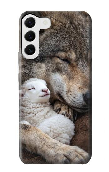 S4089 Gentle Wolf And Lamb Friendship Art Case For Samsung Galaxy S23 Plus
