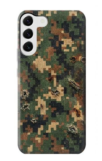 S4091 Green Digital Camouflage Pattern Case For Samsung Galaxy S23 Plus