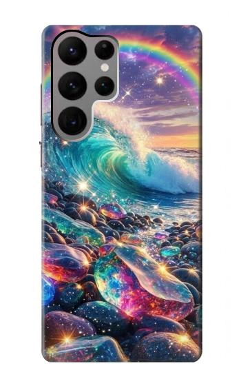 S4084 Rainbow Ocean Wave Fantasy Case For Samsung Galaxy S23 Ultra