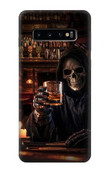 S4102 Vintage Skull Tavern Artwork Case For Samsung Galaxy S10
