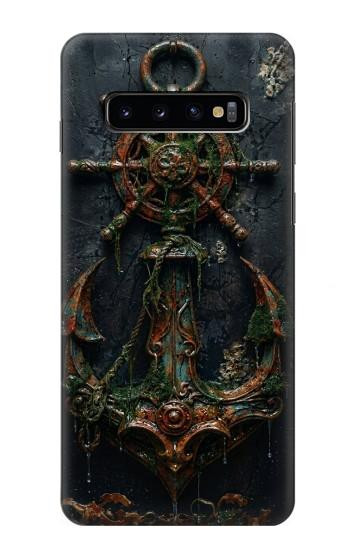 S4106 Vintage Maritime Anchor Helm Art Case For Samsung Galaxy S10