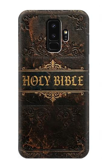 S4109 Vintage Antique Bible Book Cover Art Case For Samsung Galaxy S9 Plus
