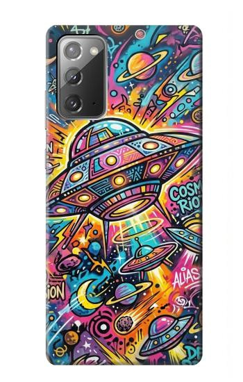 S4085 Cosmic Spaceship Psychedelic Art Case For Samsung Galaxy Note 20