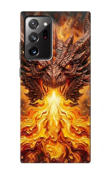 S4090 Epic Fire Dragon Fantasy Illustration Case For Samsung Galaxy Note 20 Ultra, Ultra 5G