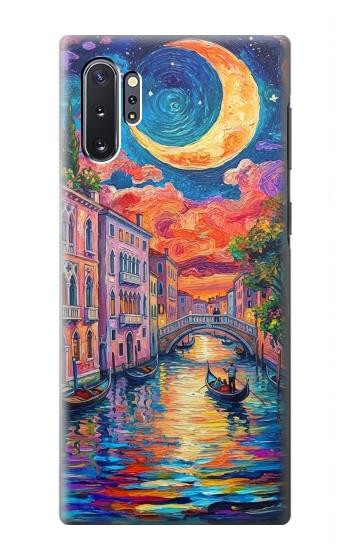 S4083 Colorful Painting Moonlit Venice City Case For Samsung Galaxy Note 10 Plus