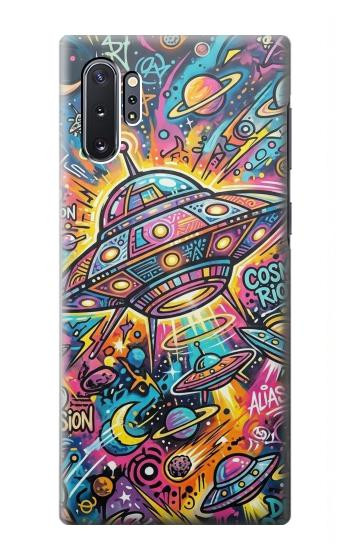 S4085 Cosmic Spaceship Psychedelic Art Case For Samsung Galaxy Note 10 Plus