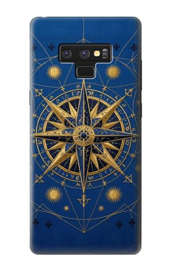 S4086 Nautical Compass Maritime Design Case For Note 9 Samsung Galaxy Note9