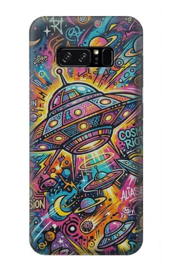 S4085 Cosmic Spaceship Psychedelic Art Case For Note 8 Samsung Galaxy Note8