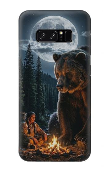 S4095 Majestic Bear Indian Wilderness Art Case For Note 8 Samsung Galaxy Note8