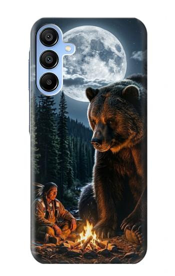 S4095 Majestic Bear Indian Wilderness Art Case For Samsung Galaxy A15 5G