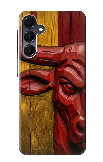 S4098 Span Bull Carved Artwork Case For Samsung Galaxy A16 5G