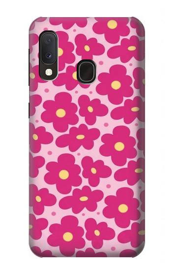 S4097 Pink Floral Seamless Pattern Design Case For Samsung Galaxy A20e