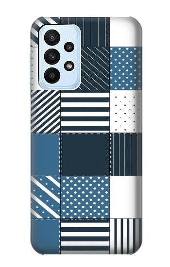 S4082 Modern Geometric Patchwork Pattern Case For Samsung Galaxy A23