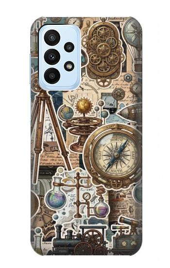 S4100 Vintage Scientific Discovery Collage Case For Samsung Galaxy A23