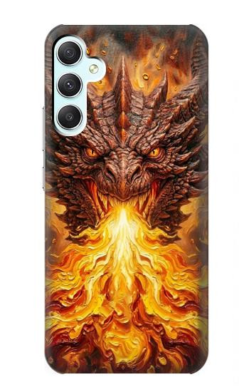 S4090 Epic Fire Dragon Fantasy Illustration Case For Samsung Galaxy A34 5G