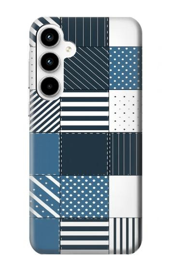 S4082 Modern Geometric Patchwork Pattern Case For Samsung Galaxy A35 5G