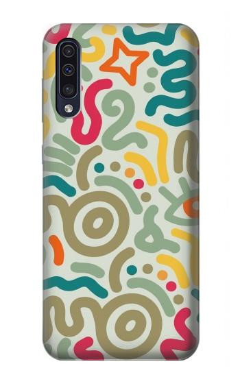 S4078 Abstract Colorful Doodle Pattern Case For Samsung Galaxy A50